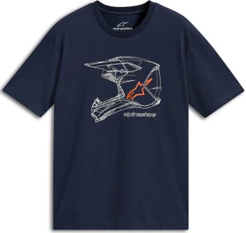 TEE CSF MX HELMET NAVY 2XL