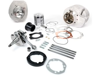 adapter plate set incl. crankshaft + cylinder - J&G 2% special by WT - for mounting Polini/Malossi 210 cylinder (Ø68.5mm) on PX80-150, Cosa 125-150, GTR 125 Sprint Veloce 150, Super 150 engine housing