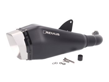 exhaust REMUS RS black for Vespa GTS, GTS Super 300 HPE Euro4 2019-