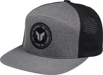 HAT BADGE HTR GY/BLACK