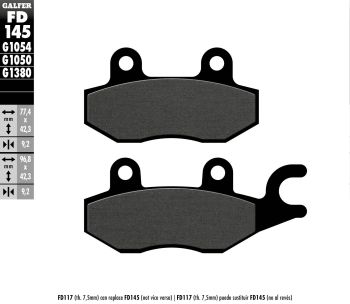 BRAKE PAD SEMI METAL SCOOTER