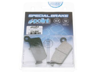 brake pads Polini organic for Kymco Curio, Fever ZXI, ZXII, KB50, Top Boy, Honda Lead, Shadow