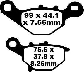 BRAKE PAD SFA ORG SCOOTER