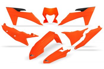 UFO Plastic kit 6-parts KTM EXC EXCF 2024-.. 125-500 Neon Orange