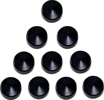 COVER BOLT 3/4 HEX BLK