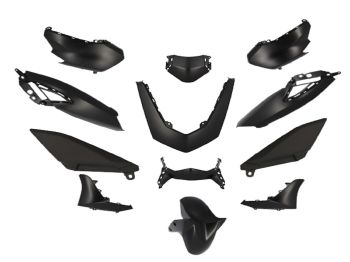 bodywork kit 12-piece black matt for Yamaha N-Max 125, 155i 2021-