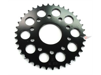 Sprocket Esjot steel 38 teeth black for Puch Monza 6 SL, Cobra GT, GTL, 80, KTM, Hercules, Puch, Zündapp, Kreidler