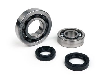 Bearing and oil seal set crankshaft -BGM ORIGINAL- Piaggio 50cc 4-stroke