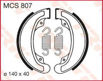 BRAKE SHOES TRW MCS807