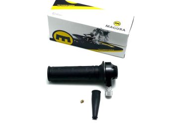 Throttle grip Magura complete with grip rubber black 120mm for Zündapp KS, Kreidler, Hercules K, KX, MK, Puch, KTM, DKW, KKR, Mokick