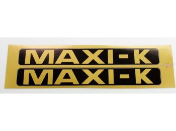 Fairing sticker set 2 pieces 170 x 20mm black gold for Puch Maxi K moped moped mokick