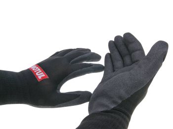 work gloves Motul nitrile coated size 8