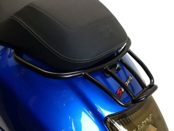 Rear rack -MOTO NOSTRA, with grab hanlde- Vespa GT, GTL, GTV, GTS, GTS Super, GTS HPE, GT60 - 125-200-250-300cc - matt black