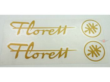 Tank sticker gold 170mm x 35mm for Kreidler, Florett