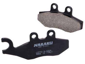 brake pads Naraku organic for Piaggio X7, X9, X-Evo, MP3, Vespa 946, GTS, GTV