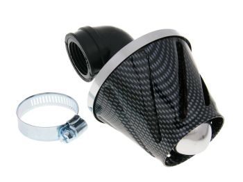 air filter Helix power 28-35mm carburetor connection (adapter) carbon-look