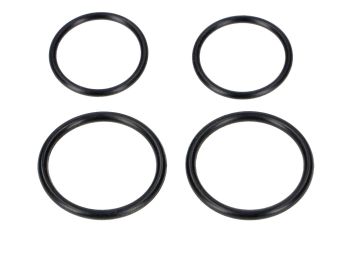 O-ring Drilastic set 4-piece black for NSU, Quickly, N, S, L, Cavalino
