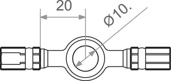 BANJO CONNECTOR M10 GD