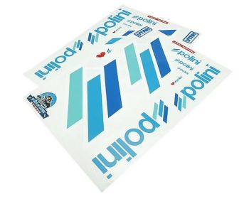 sticker set Polini replica DIN-A2 for dark background