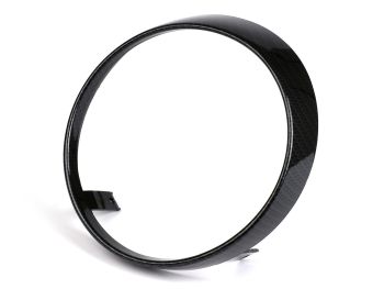 Headlight rim -MOTO NOSTRA- Vespa GTS Notte, GTV i.e. Sei Giorni 300 (ZAPMA3602), GTS i.e. Super300 HPE (ZAPMA3600), GTS HPE 300 E4 (M4A36M) - carbon style