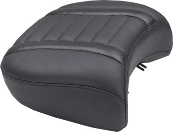 SEAT REAR DLX TOURING BLACK THREAD