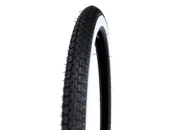 Whitewall tire 2 1/4 x 19 4PR for moped
