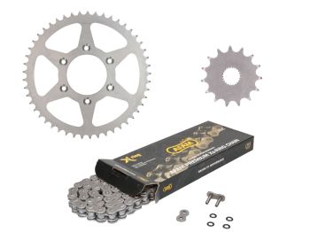 chain kit AFAM XS-Ring extra reinforced 15/49 teeth for Aprilia RX125 08-10