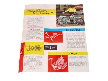 Original flyer/brochure A4 Portuguese for Zündapp Combinette