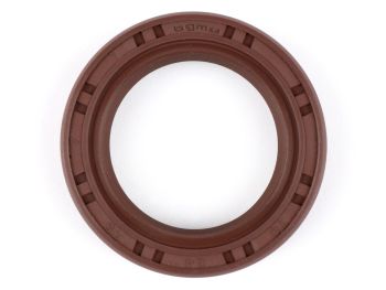 Oil seal (with dust lip) 24x35x7mm -BGM PRO FKM/ (E10/etahnol resistant)- used for crankshaft Piaggio 125-180 cc 2-stroke (SKR, Runner, Dragster, TPH), fits also Vespa PX, ETS, T5, Cosa, LML Star 2T