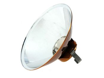 Headlight reflector SIEM d=105/115mm (glass/outside) for Vespa V50, V90