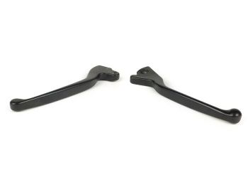 Pair of brake levers -MOTO NOSTRA- Vespa LX50-125, Primavera 50-125, S50-125, Sprint 50-125, Gilera Runner FX 125 DT/FXR180 DT, Piaggio Typhoon50 (ZAPC290, LBMC481), NRG50 DT (ZAPC453), Liberty 50-125, Fly 50-150, Derbi Boulevard 50-150 - matt black