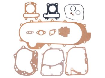 engine gasket set for 12" wheel, 729mm drive belt for GY6 50cc (short engine)