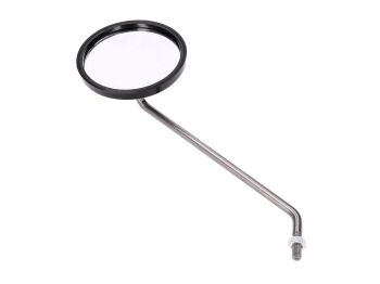 mirror left retro-style round shape 90mm, M8 thread for Simson S50, S51, S70, SR50, SR80, KR51/2 KR50 Schwalbe