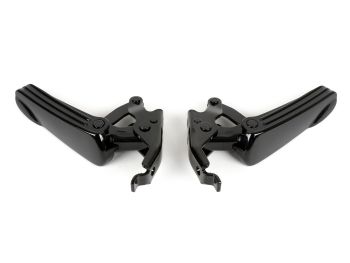 Pair of foot pegs -MOTO NOSTRA- Vespa GT, GTL, GTS 125-300, GTV - shiny black/shiny black