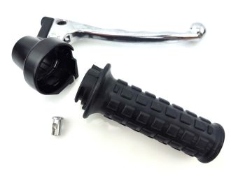 Throttle grip fitting black plastic complete for Puch Maxi