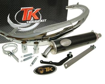 exhaust Turbo Kit Bajo RQ chrome for CPI SX 50, SM 50, Beeline