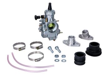 Carburetor 24mm with intake manifold and connection rubber for Zündapp GTS 50, KS C 50