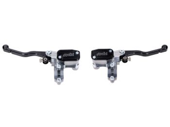 brake pump / brake cylinder Polini set with handbrake lever for 22mm handlebars for Yamaha Aerox 50cc LC 2004- MBK Nitro 50cc LC 1996- Piaggio Zip 50cc LC 1996-