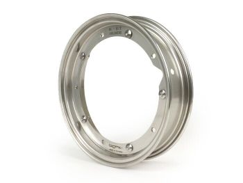 Wheel rim -BGM PRO 2.10-10 inch- Vespa (type PX) - Vespa Smallframe V50, 50N, Special, PV, ET3, PK50-125 (S/XL/XL2), Largeframe PX, T5, Sprint, Rally, GT/GTR, LML Star, Deluxe - stainless steel