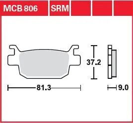 BRAKE PAD SINTER SCOOTER 125+