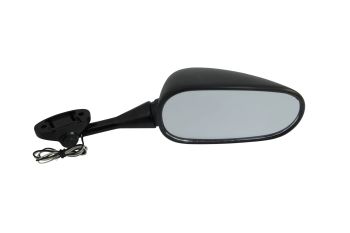 MIRROR BLACK LEFT EC W/ LED