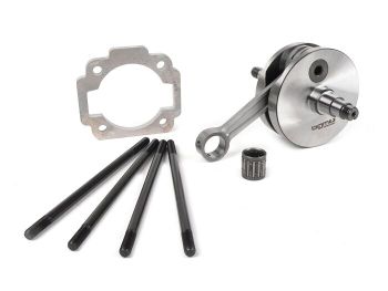 Crankshaft set -BGM Pro Racing full circle web, 51mm stroke, 105mm conrod- Vespa PK125 XL2, PK125 ETS (Ø=24mm cone)