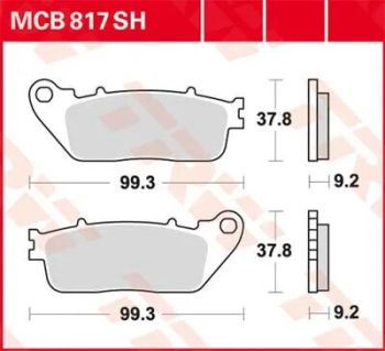 BRAKE PAD TRW MCB817SH