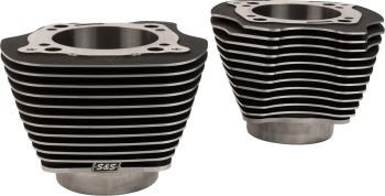 Cylinder Set - 4.32"" Bore - Unhoned - Black w/Highlighted Fins - M8