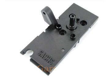 Cover plate for Bing carburetor black plastic for Hercules, Saxonette