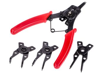 Circlip pliers set 160mm 5-piece
