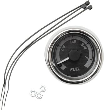 GAUGE FUEL BLK/GRY CHR