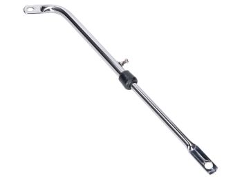 exhaust support bracket chromed adjustable universal for moped / mokick