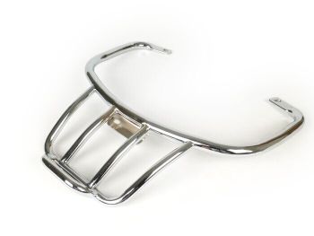 Rear rack -MOTO NOSTRA, with grab handle- Vespa GT, GTL, GTV, GTS, GTS Super, GTS HPE, GT60 - 125-200-250-300cc - chrome