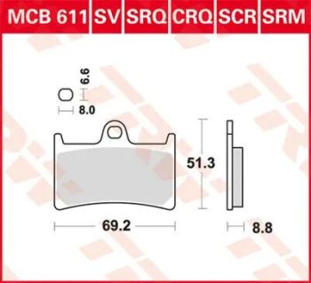 BRAKE PAD SINTER RACE LONGLIFE